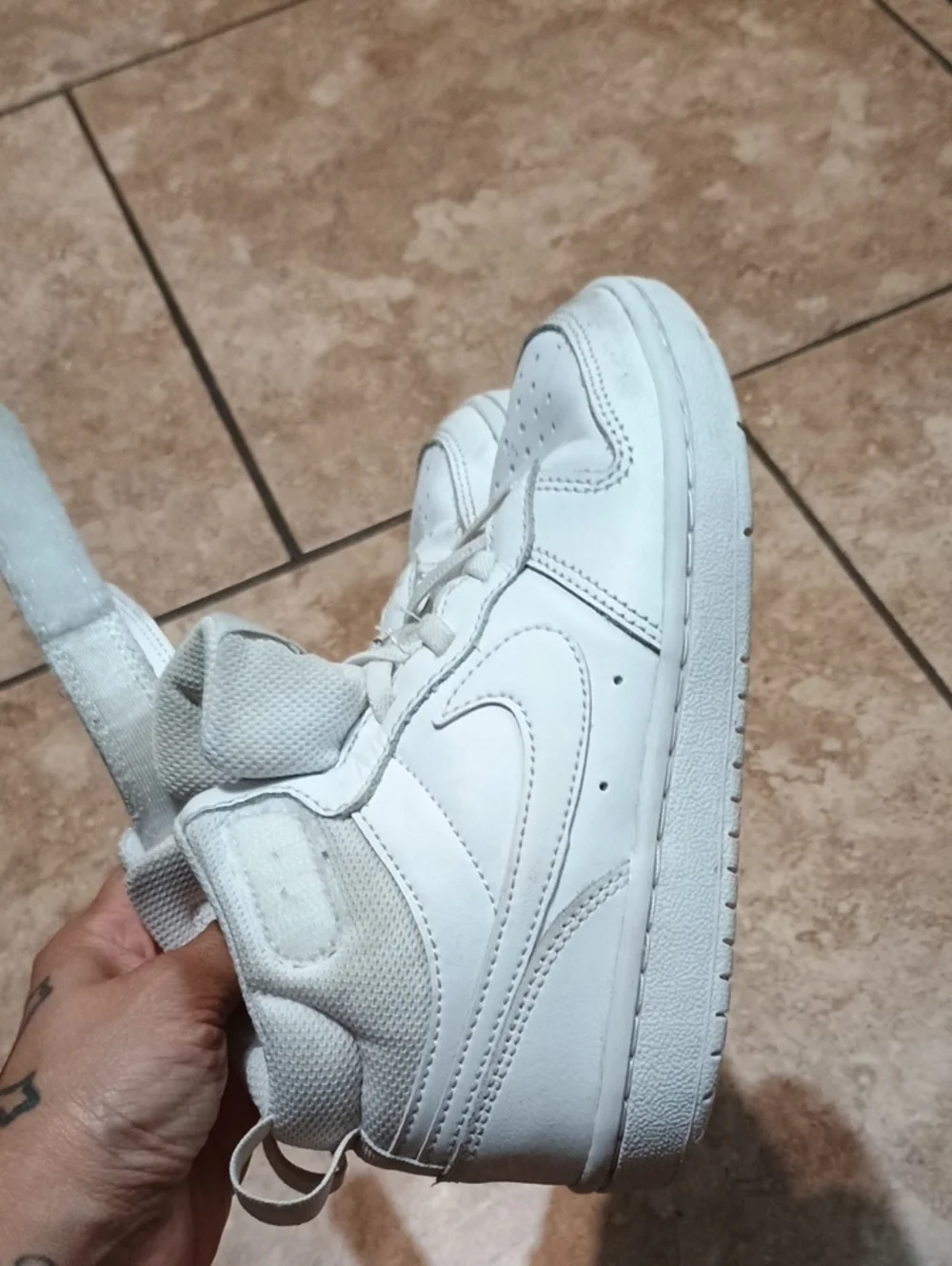 Nike Kids White High-Top Sneakers